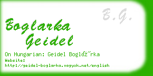 boglarka geidel business card